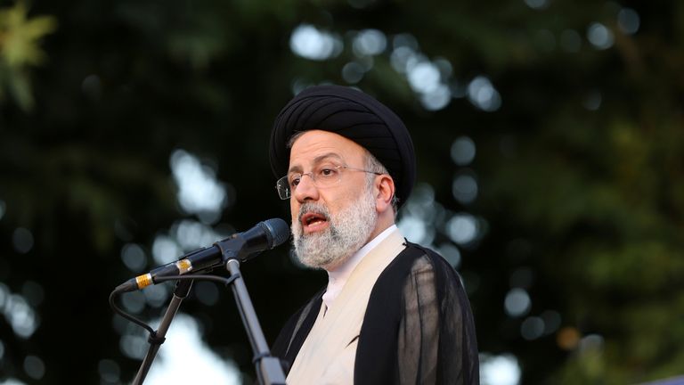 Presidential candidate Ebrahim Raisi