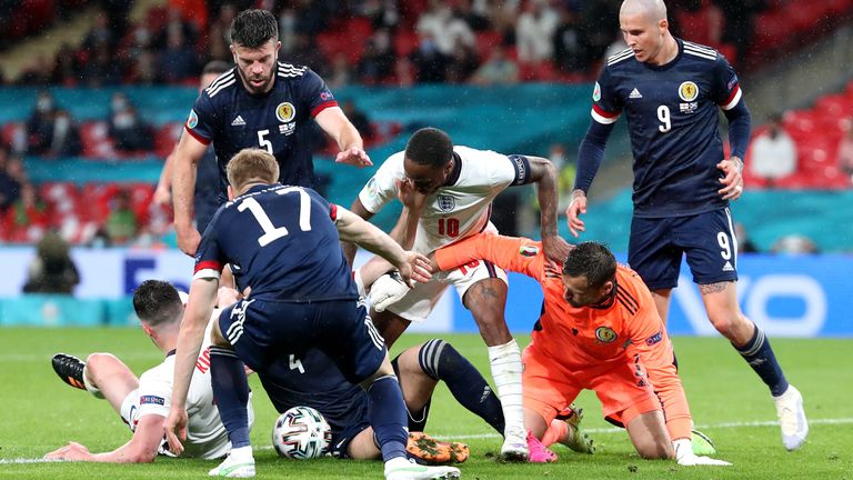 England v Scotland: Euro 2020 clash finishes 0-0 at Wembley despite chances  for both sides | UK News | Sky News