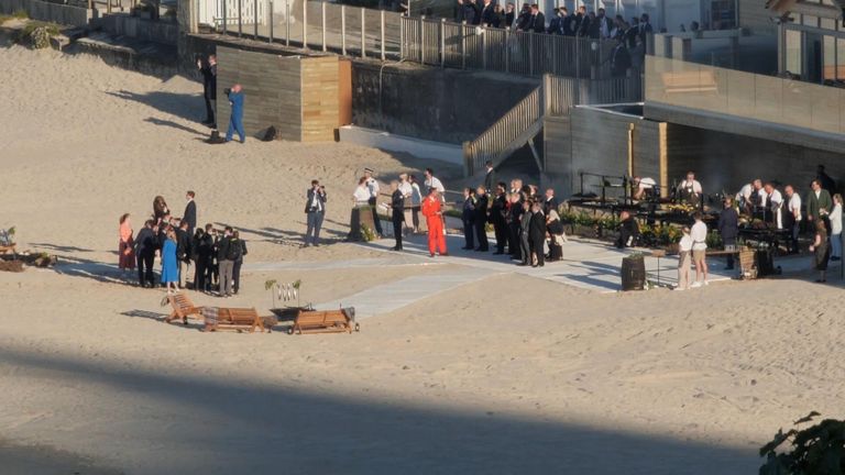 G7 leaders enjoy a beach BBQ in Carbis Bay