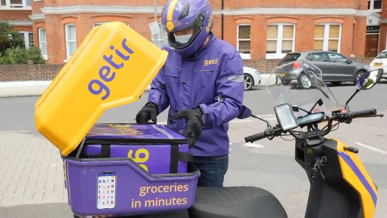 Getir delivery rider London