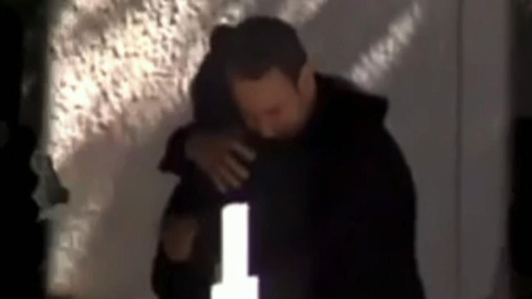 Babis Anagnostopoulos hugged the grieving mother of his dead wife at her memorial service - just hours before he confessed to being her killer