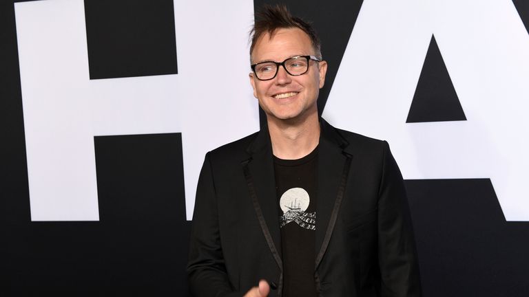 Mark Hoppus of the band Blink-182  at the premiere of the film "Halloween" at the TCL Chinese Theatre, Wednesday, Oct. 17, 2018, in Los Angeles. Pic: AP