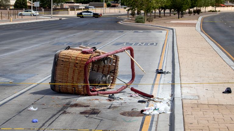 Five people have died after the crash. Pic: Associated Press