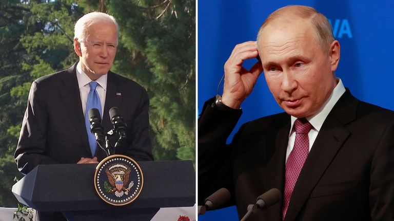 Joe Biden met Vladimir Putin for their first meeting a leaders