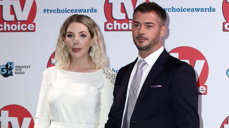 Comedian Katherine Ryan and her partner Bobby Kootstra at the TV Choice Awards in London in September 2019. Pic: AP