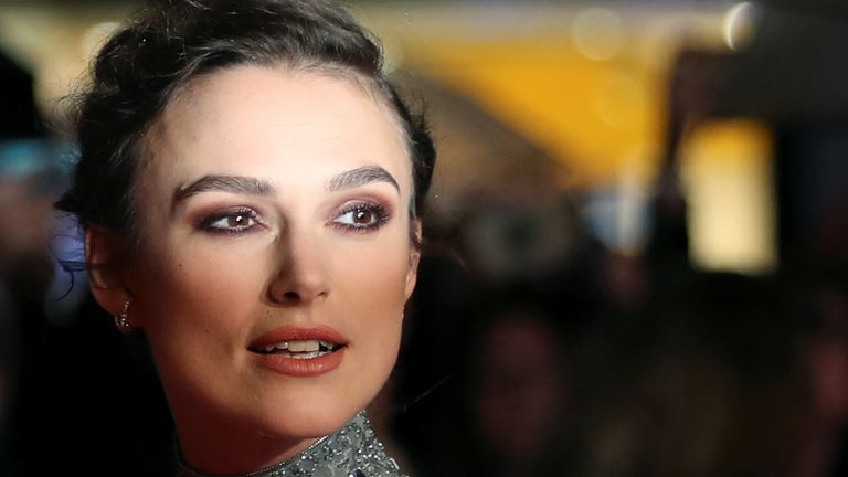 Keira Knightley at the London Film Festival in 2018