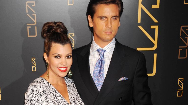 Scott Disick and Kourtney Kardashian at Gallery Nightclub at Planet Hollywood Hotel and Casino. Pic: Star Max/IPx/AP


