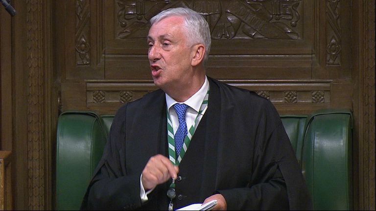 Speaker of the House of Commons Lindsay Hoyle angrily reprimands Downing Street for giving a COVID-19 press conference before addressing MPs