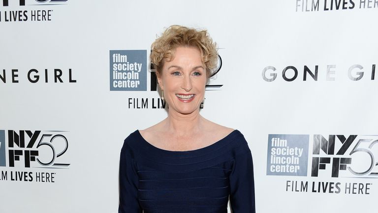 Actress Lisa Banes attends the opening night gala world premiere of "Gone Girl" during the 52nd New York Film Festival at Alice Tully Hall on Friday, Sept. 26, 2014, in New York. (Photo by Evan Agostini/Invision/AP)