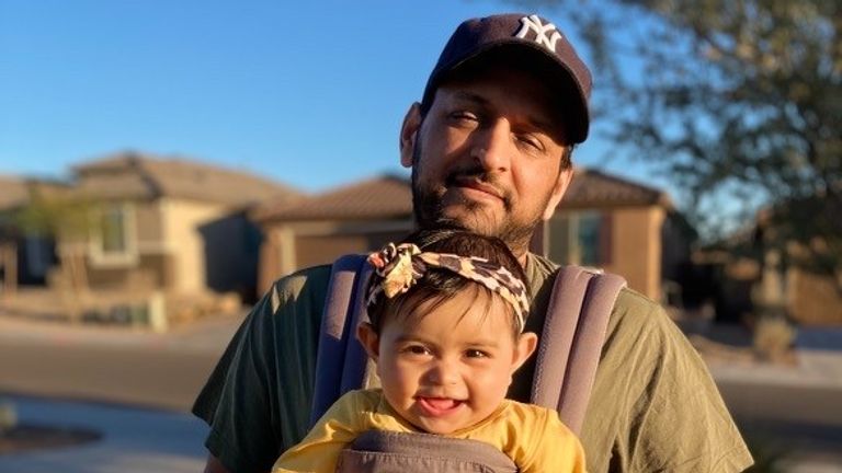 Vishal Patel and his daughter Aishani