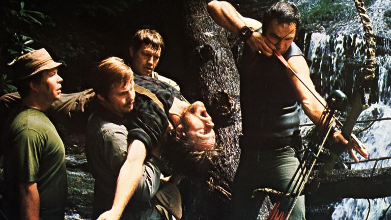 Ned Beatty, Jon Voight, Ronny Cox, Bill McKinney, Burt Reynolds in Deliverance in 1972. Pic: Warner Bros/Kobal/Shutterstock

