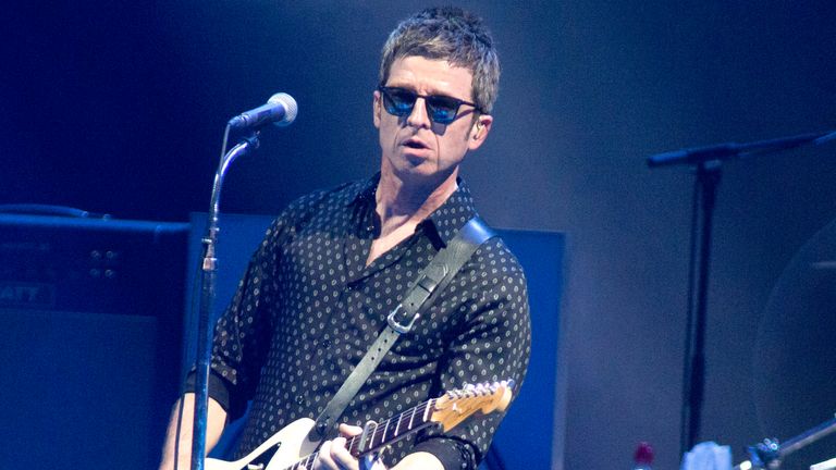 Noel Gallagher, formerly of the band Oasis, performs in concert with Noel Gallagher&#39;s High Flying Birds at the BB&T Pavilion on Thursday, Aug. 8, 2019, in Camden, NJ. Pic: AP