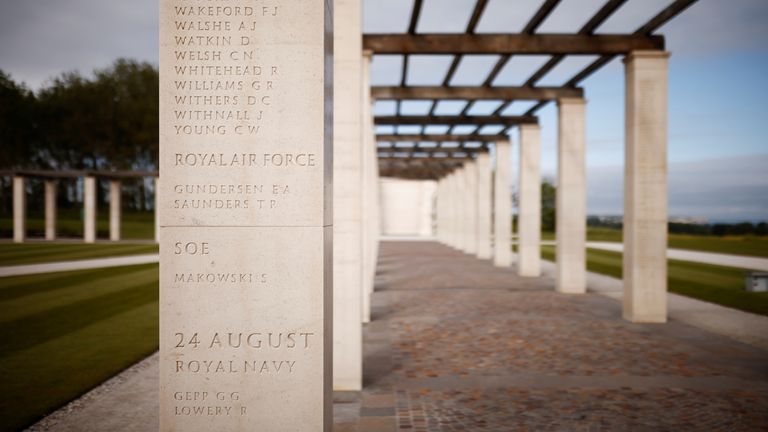 A general view of the new British Normandy Memorial at Ver-sur-Mer