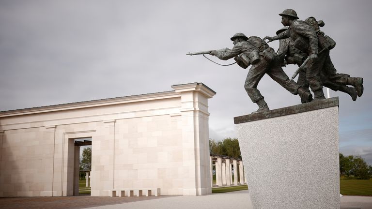 A general view of the new British Normandy Memorial at Ver-sur-Mer