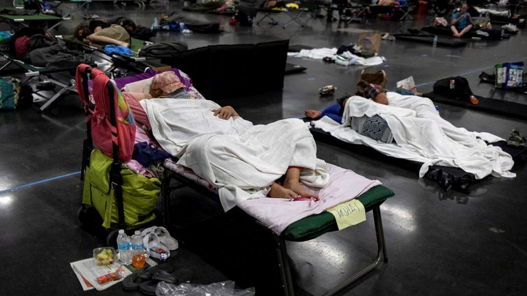 Cooling shelters have been set across the region