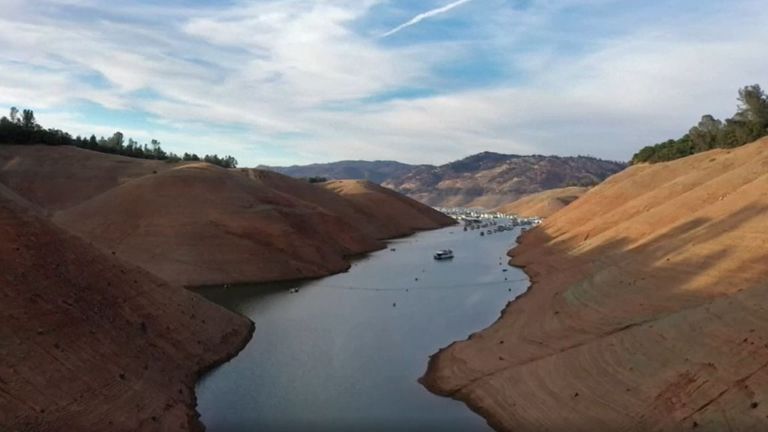 Second largest reservoir in California running well below half-capacity in drought