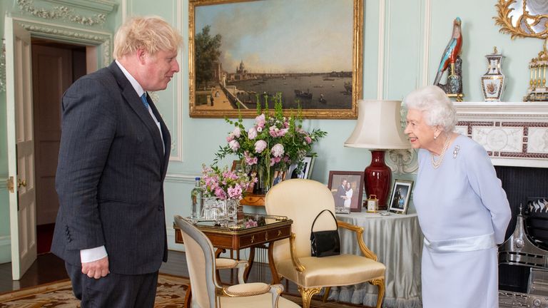The Queen held her audience with the PM for the first time since the pandemic began