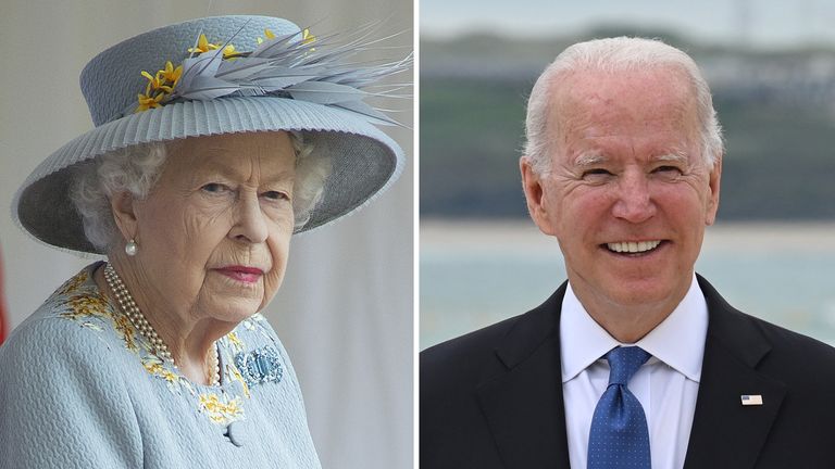 The Queen will host Joe and Jill Biden for tea at Windsor Castle