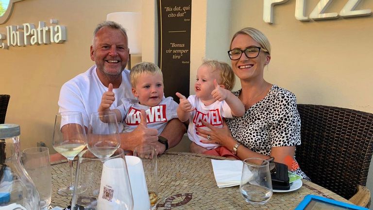 Simon Smith et sa famille