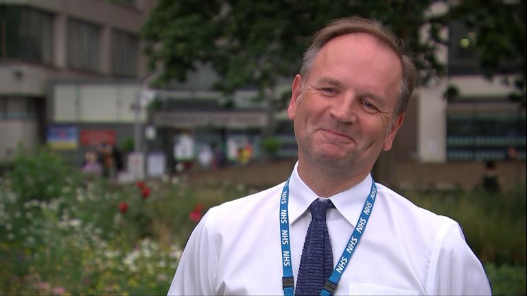 NHS chief executive was tight-lipped when asked whether he thought the health secretary Matt Hancock was &#39;hopeless&#39;.