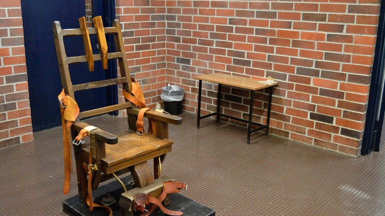 In South Carolina, inmates must choose between the electric chair or a firing squad if the lethal injection is not available. Pic AP