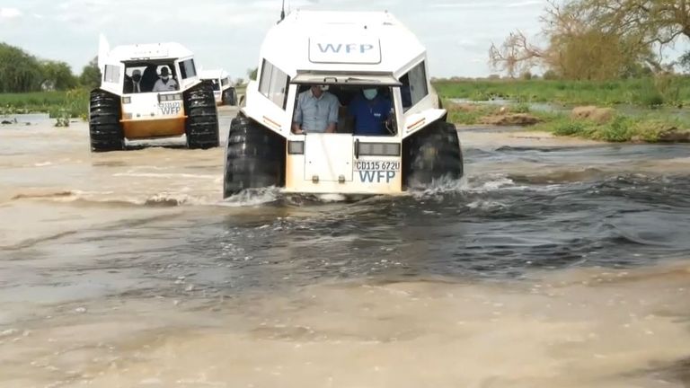 The UN uses special vehicles to get around