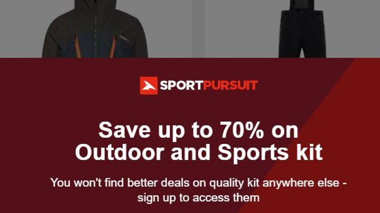 Screengrab from SportPursuit website 16/6/21