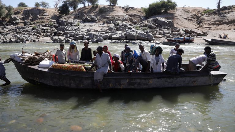 After violence broke out in November, Ethiopians fled the Tigray region to neighbouring Sudan