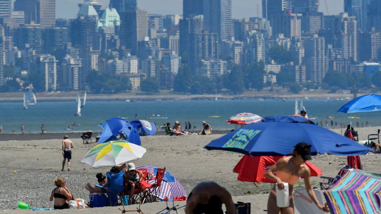 A beach in Vancouver, British Columbia