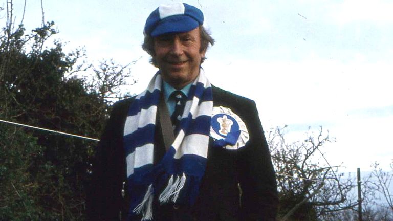 Walter with rosette - all ready for Ipswich Town’s  1978 FA Cup final 