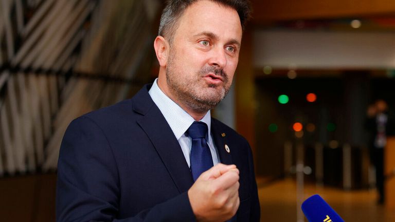 Luxembourg&#39;s Prime Minister Xavier Bettel, who is openly gay, said: &#39;Being gay is not a choice&#39; Pic: AP 