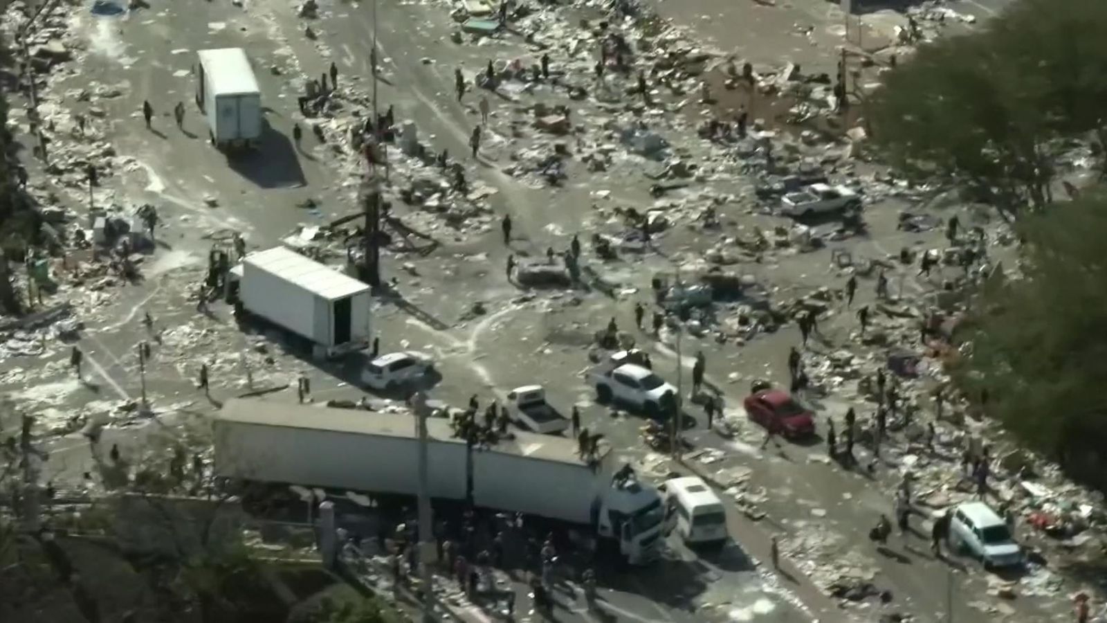 South africa violence fires and looting of durban warehouses world