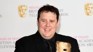 Peter Kay with the award for best male performance in a comedy programme during the House of Fraser BAFTA TV Awards 2016 at the Royal Festival Hall, Southbank, London.