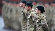 The report said the armed forces are failing to help women achieve their full potential