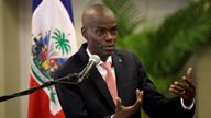 FILE PHOTO: Haiti&#39;s President Jovenel Moise speaks during a news conference to provide information about the measures concerning coronavirus, at the National Palace in Port-au-Prince
FILE PHOTO: Haiti&#39;s President Jovenel Moise speaks during a news conference to provide information about the measures concerning coronavirus, at the National Palace in Port-au-Prince, Haiti March 2, 2020. REUTERS/Andres Martinez Casares/File Photo