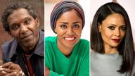 Lemn Sissay, Nadiya Hussain and Thandiwe Newton are among several stars backing a the WaterAid Our Climate Fight campaign. Pics: Slater King/ Chris Terry/ Chris Pizzello/Invision/AP
