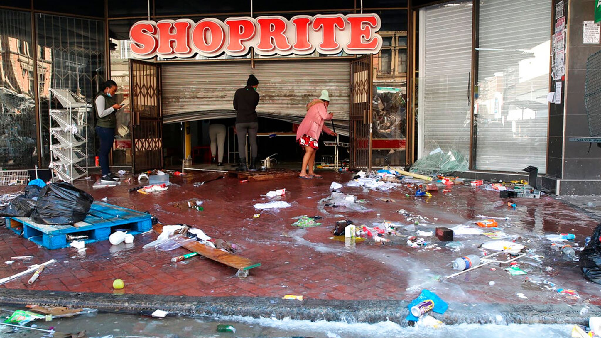 'Like a zombie movie' Durban cleans up after week of looting as giant