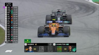 Norris flies past Hamilton | Video | Watch TV Show | Sky ...