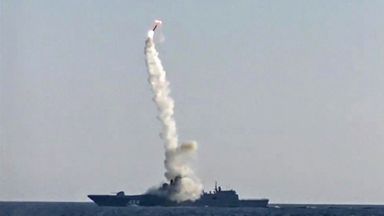 Tsirkon: Russia test fires hypersonic cruise missile from submarine for ...