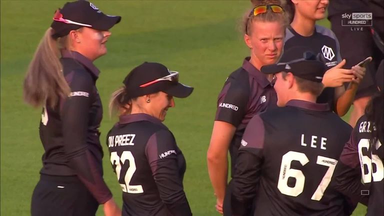 Both players and fans were enjoying the entertainment provided by singer Becky Hill on the opening night of The Hundred!