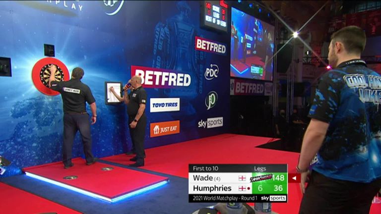 James Wade a sorti cette grosse caisse lors de son match de premier tour contre Luke Humphries au World Matchplay