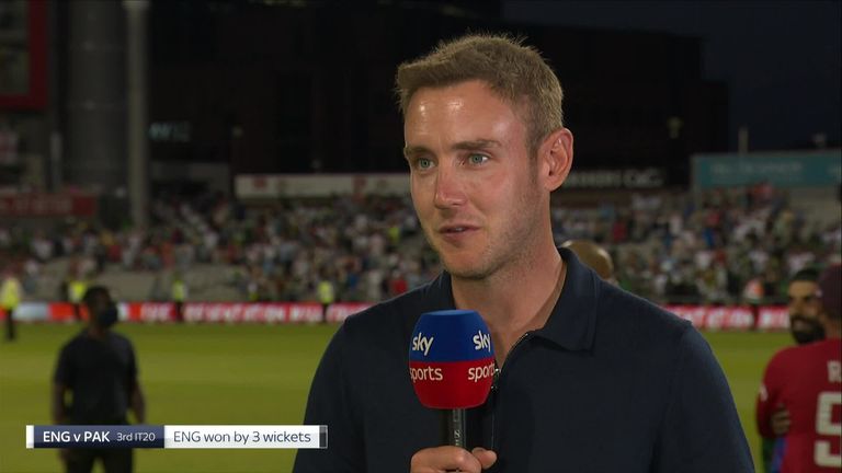 Broad était « bourdonnant » après la victoire palpitante de l'Angleterre à trois guichets contre le Pakistan dans le décideur de la série T20