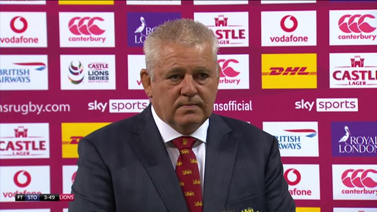 Warren Gatland dice que él y sus entrenadores se verán atrapados en un debate serio sobre el primer equipo de prueba luego de la victoria de los leones británicos e irlandeses sobre Stormers.