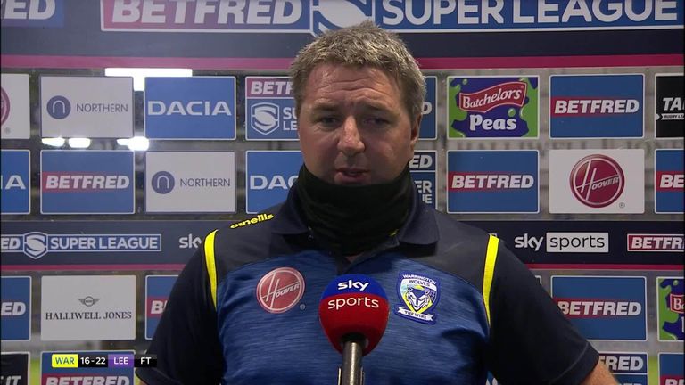 Super League: Richard Agar da la bienvenida a la victoria de Leeds Rhinos en Wolves | Noticias de la Rugby League 8 El manager de los Warrington Wolves, Steve Price, le dijo a Jenna Brooks que fue una