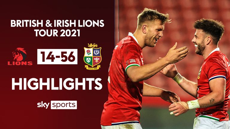 Highlights from the opening match of the British and Irish Lions' tour of South Africa as they faced Sigma Lions at Ellis Park
