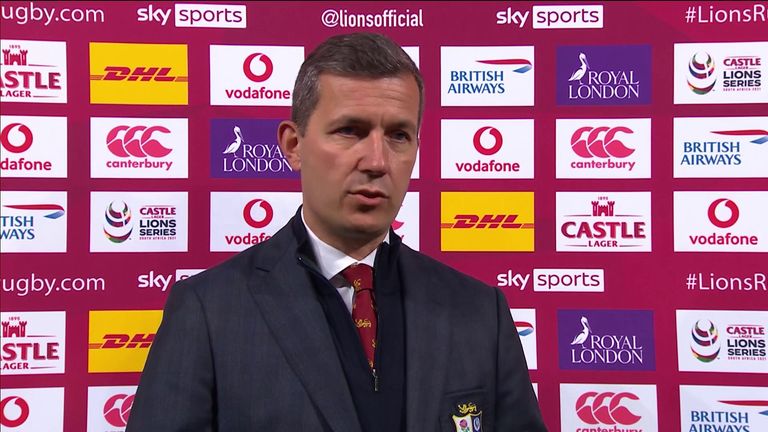 Managing Director of the Lions Ben Calveley spoke to Sarra Elgan after positive COVID tests within the group affected the squad's preparation for their game against the Sharks.