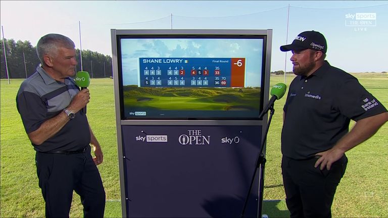 Shane Lowry réfléchit à la fin de sa défense de titre à l'Open avec un moins de 69 ans et discute d'une semaine mémorable au Royal St George's