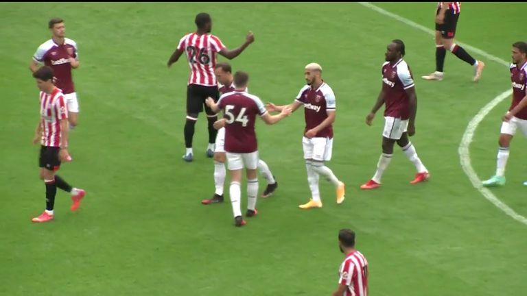 Benrahma Scores Stunner Against Brentford Video Watch Tv Show Sky Sports