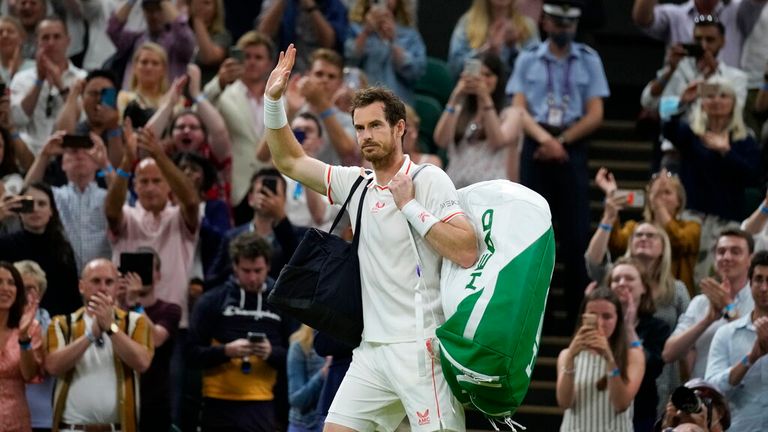 Sir Andy Murray bowed at Wimbledon but will play in Tokyo. Pic: AP