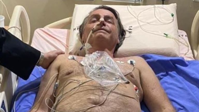 Brazil's president Jair Bolsonaro in hospital after 10 days of hiccups and  may need emergency surgery | World News | Sky News